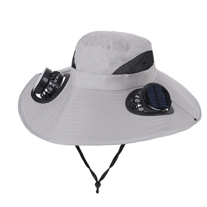 Solar Rechargeable Cooling Fan Hat