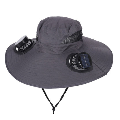 Solar Rechargeable Cooling Fan Hat